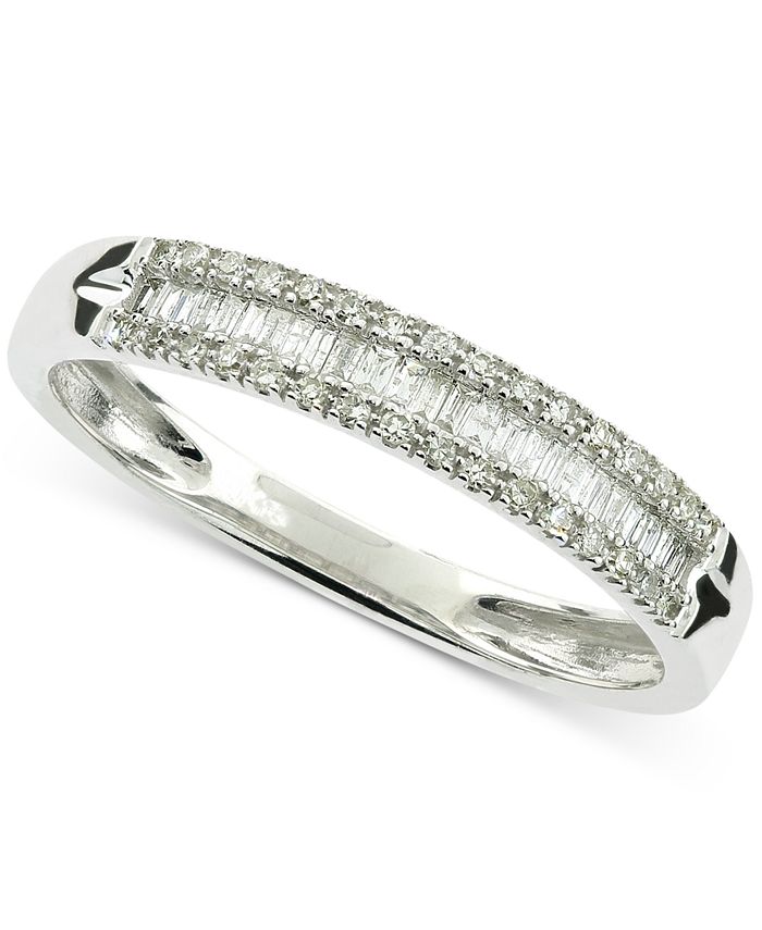 Macy s Diamond Baguette Band 1 5 ct. t.w. in 10k White Gold Macy s