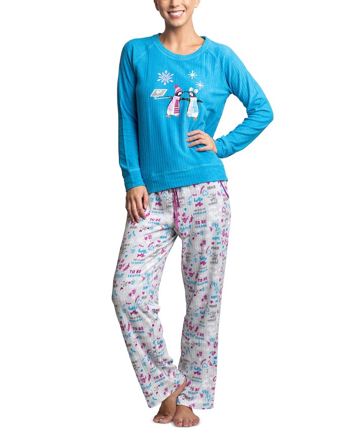Muk luks sales fleece pajamas
