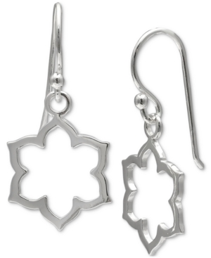 image of Giani Bernini Moroccan Open Drop Earrings in Sterling Silver, Created for Macy-s