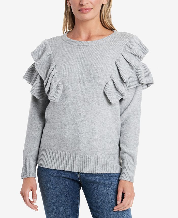 1.STATE Ruffle Sleeve Sweater Macy s