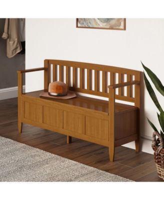 Brooklyn Solid Wood Entryway Storage Bench
