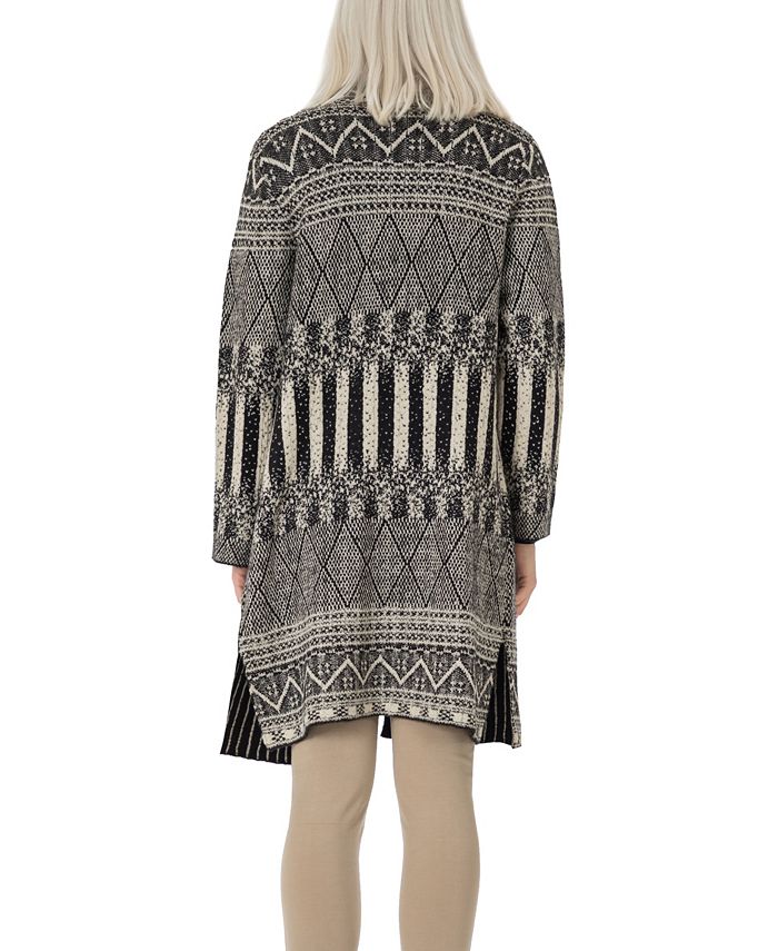 Max Sport Women s Patterned Longline Cardigan Comparable Value