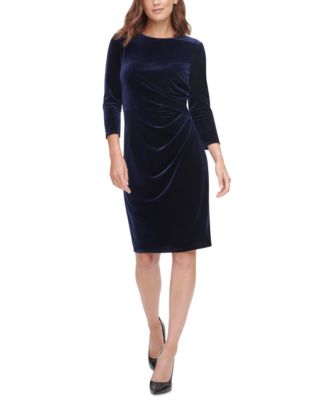 Eliza j velvet sheath sale dress