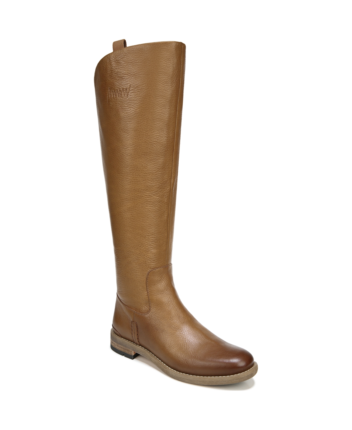 Meyer Wide Calf Knee High Riding Boots - Light Brown Leather