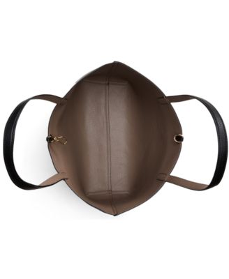 Faux-Leather Reversible Tote Bag