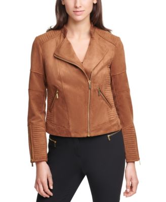 calvin klein suede jacket womens