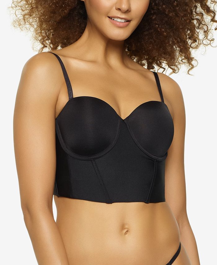 Cathalem Longline Full Coverage Bra with Back and Side Support Bras for  Women(Black,36) 
