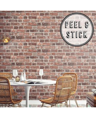 Brick Peel and Stick Wallpaper