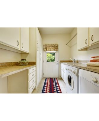 Frontporch Stars and Stripes Red 2' x 5' Runner Rug