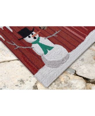 Frontporch Farm To Table Red 2'6" x 4' Outdoor Area Rug