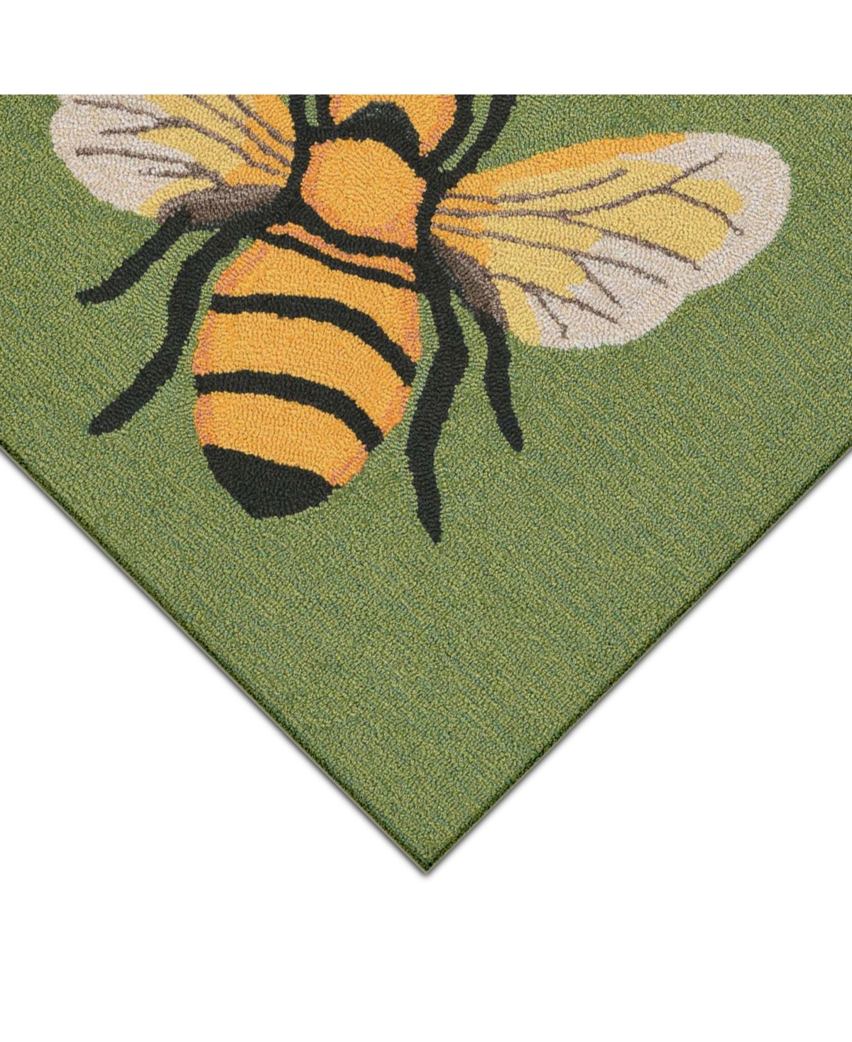 Liora Manne' Frontporch BeeOutdoor Area Rug - Green