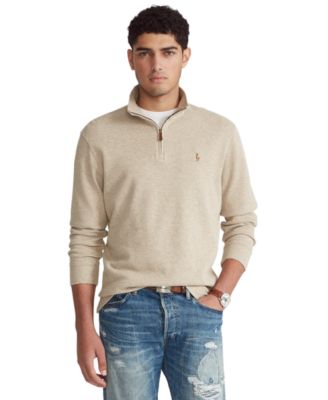 cotton quarter zip pullover