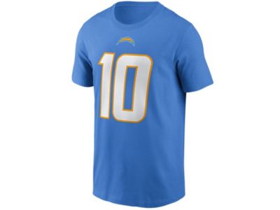 Los Angeles Chargers Men's Pride Name and Number Wordmark 3.0 Player T-shirt Justin Herbert