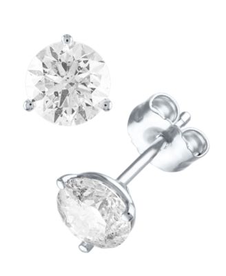 Diamond Stud Earrings (1 1/3 ct. t.w.) in 14K White or Yellow Gold