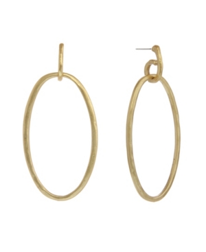 image of The Sak Gold-Tone Oval Drop Earrings