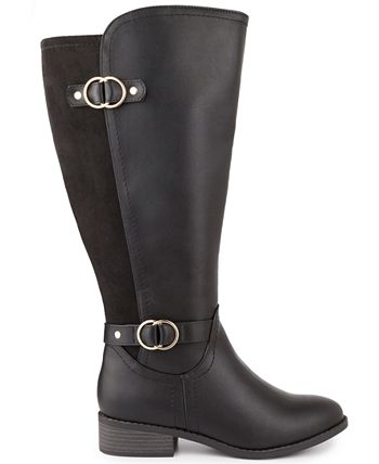 Leandraa Extra Wide-Calf Riding Boots, Created for Macy's