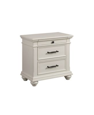 Picket House Furnishings Brooks 3-Drawer Nightstand with USB Ports - Macy's