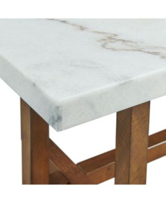 Meyers Marble Square End Table