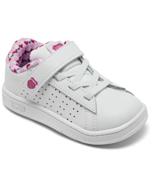 image of K-Swiss Toddler Girls Court Casper Stay-Put Casual Sneakers from Finish Line