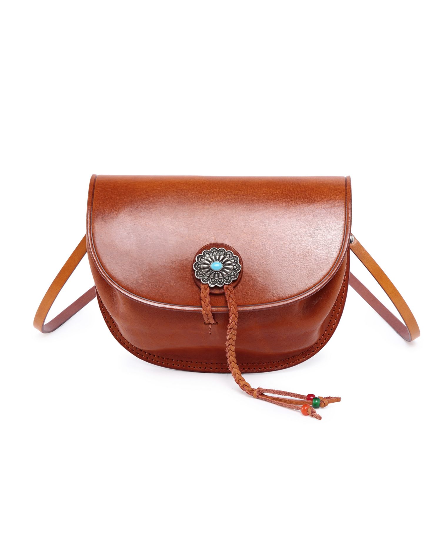 Women's Genuine Leather Garden Peony Crossbody