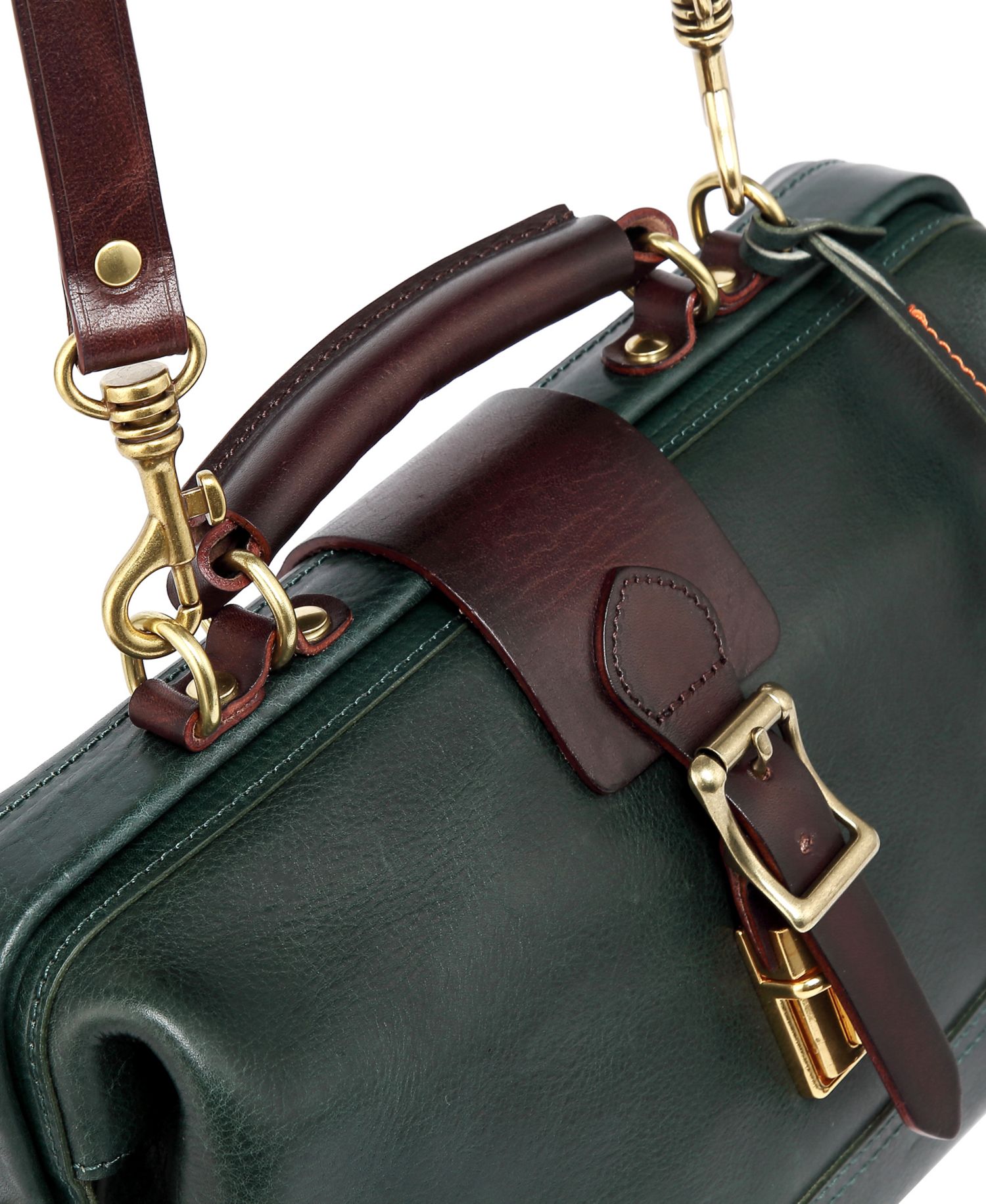 Doctor Small Leather Crossbody Satchel Bag