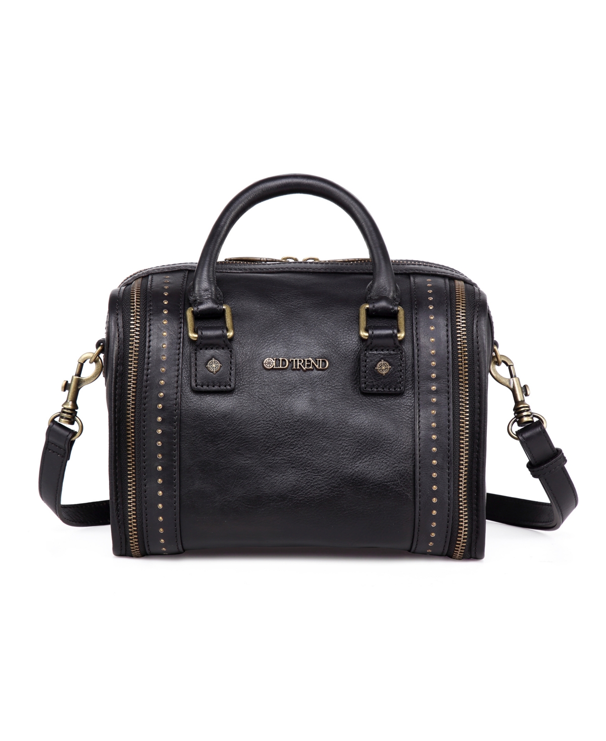 Old Trend Women's Genuine Leather Mini Trunk Crossbody Bag