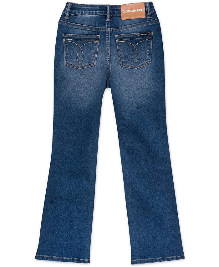 Calvin Klein Big Girls High Rise Flare Jeans - Macy's