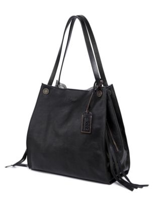 Daisy Large Leather Crossbody Tote Bag