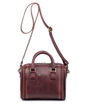 Mini Trunk Leather Top Handle Crossbody Bag