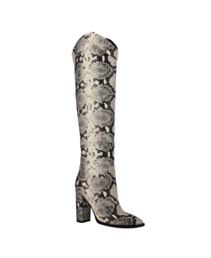 image of Guess Mileena Over the Knee Western Women-s Regular Calf Dress Boots Women-s Shoes