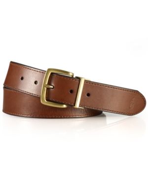 image of Polo Ralph Lauren Men-s Belt, Core Reversible Casual Belt