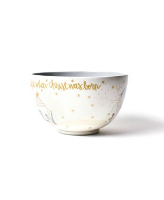 Neutral Nativity 9" Footed Bowl