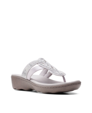 image of Clarks Collection Women-s Phebe Drum Wedge Sandals Women-s Shoes