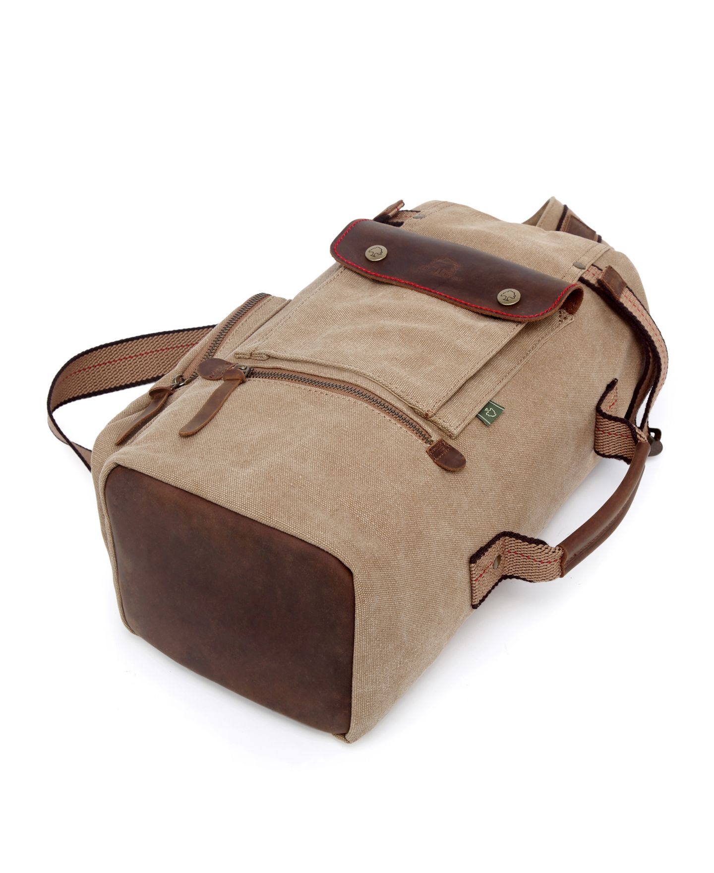 Женская сумка TSD BRAND Hill Side Canvas Sling, цвет: Хаки — фото 13