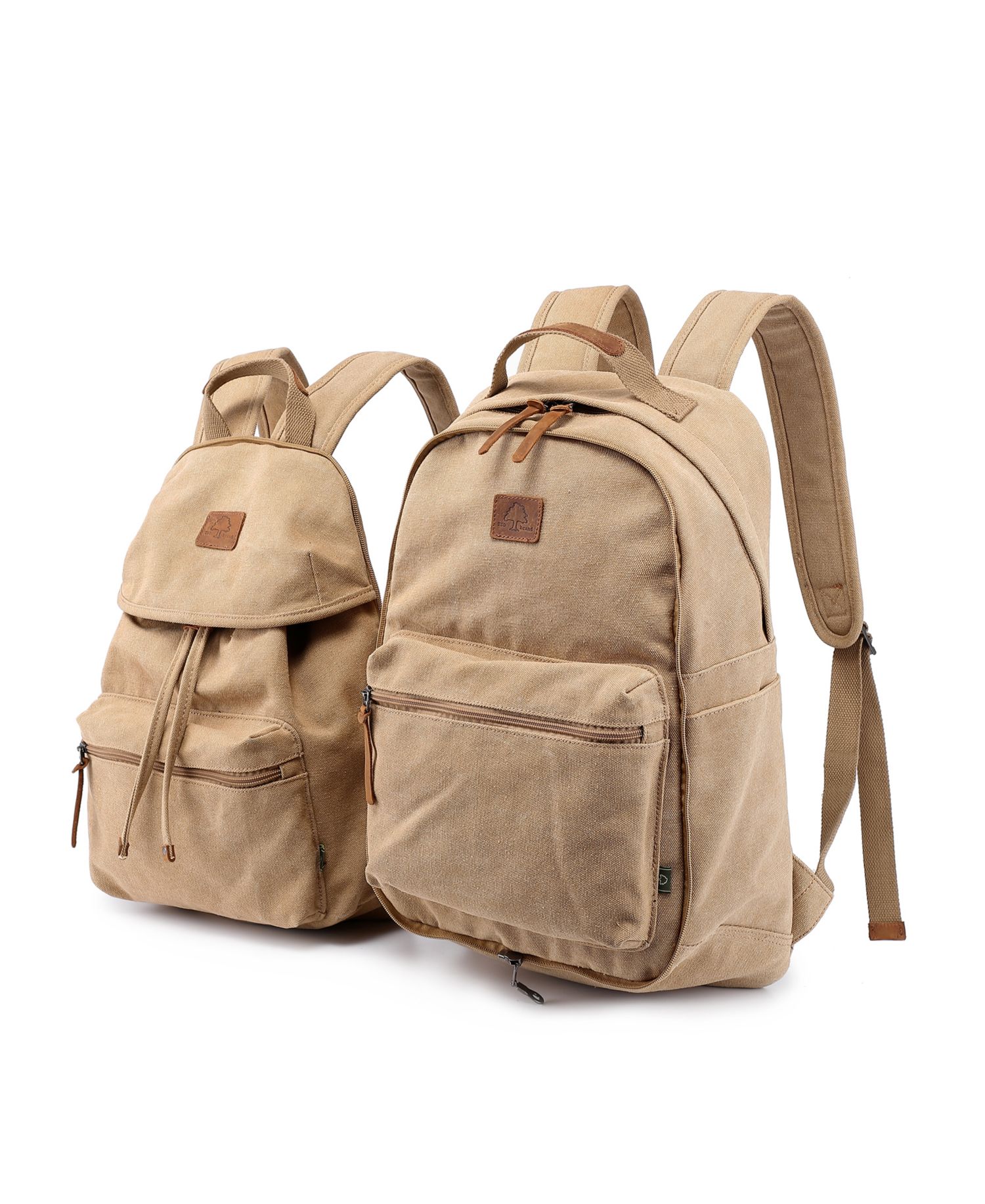 Trail and Tree Double Canvas Backpack Handbag