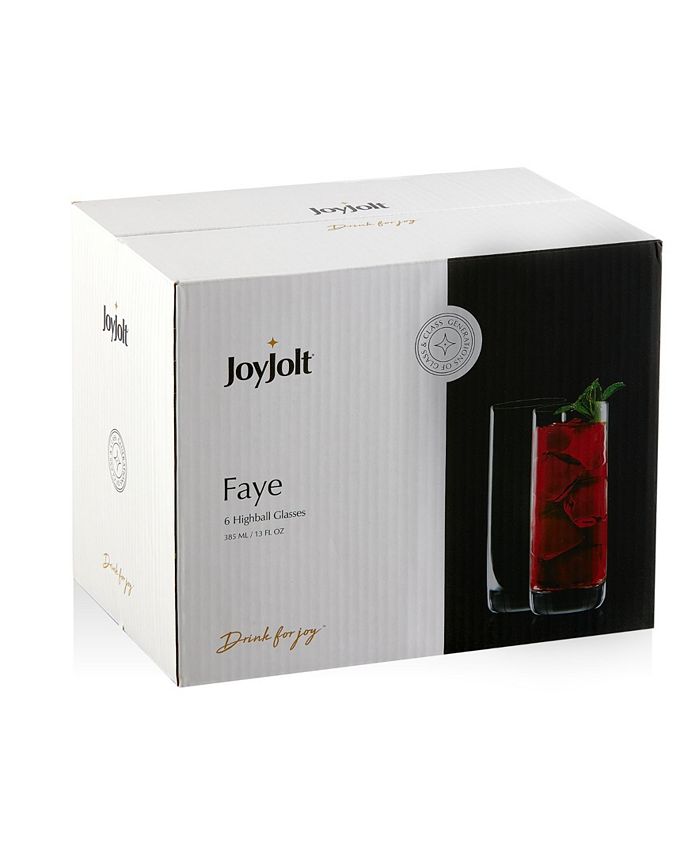 Joyjolt Faye Highball Glasses Set Of 6 Macys 2579
