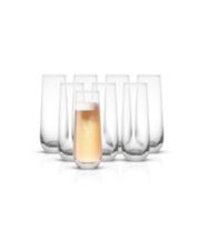 JoyJolt Set of 2 Disney Luxury Mickey Crystal Champagne Glass 