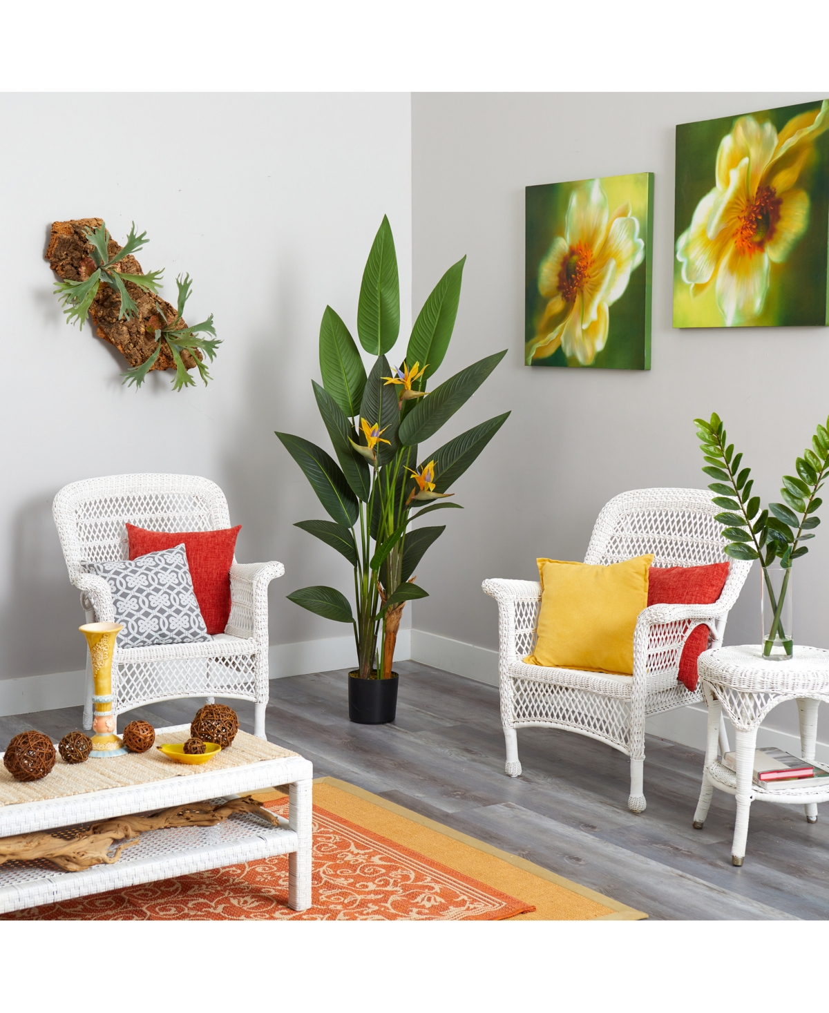 Nearly Natural Bird Of Paradise Artificial Plant In Green