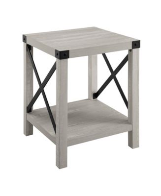 Walker Edison Rustic Wood Side Table - Macy's