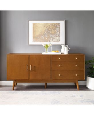 70" Mid century Modern 3 Drawer, 2 Door Sideboard