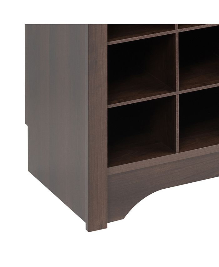 Prepac Narrow Hall Tree with 9 Shoe Cubbies & Reviews Furniture Macy's