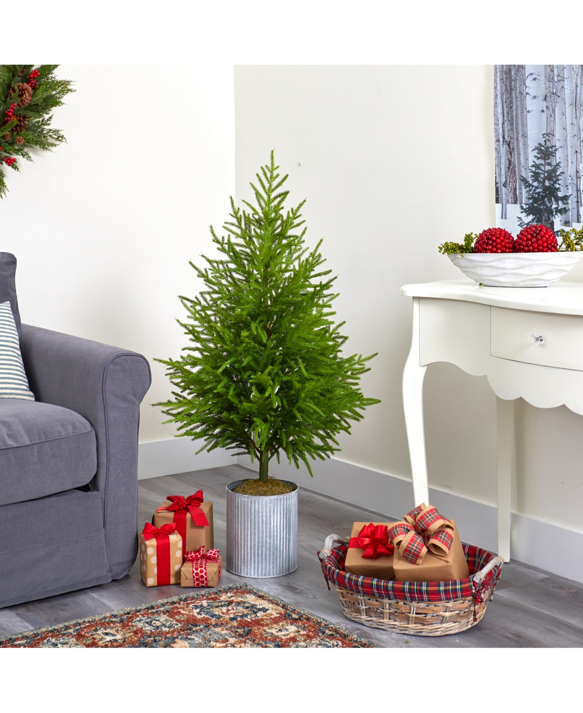 Nearly Natural Norfolk Island Pine 