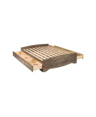 Prepac Queen Mate's Platform Storage Bed with 6 Drawers