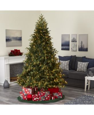 Colorado Mountain Fir "Natural Look" Artificial Christmas Tree with 600 Clear LED Lights and 3048 Bendable Branches