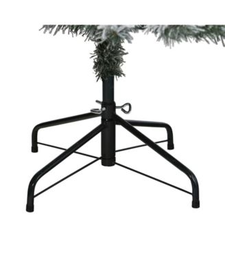 Flocked Rock Springs Spruce Artificial Christmas Tree with 250 Clear LED Lights