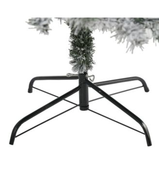 Flocked Rock Springs Spruce Artificial Christmas Tree with 800 Bendable Branches