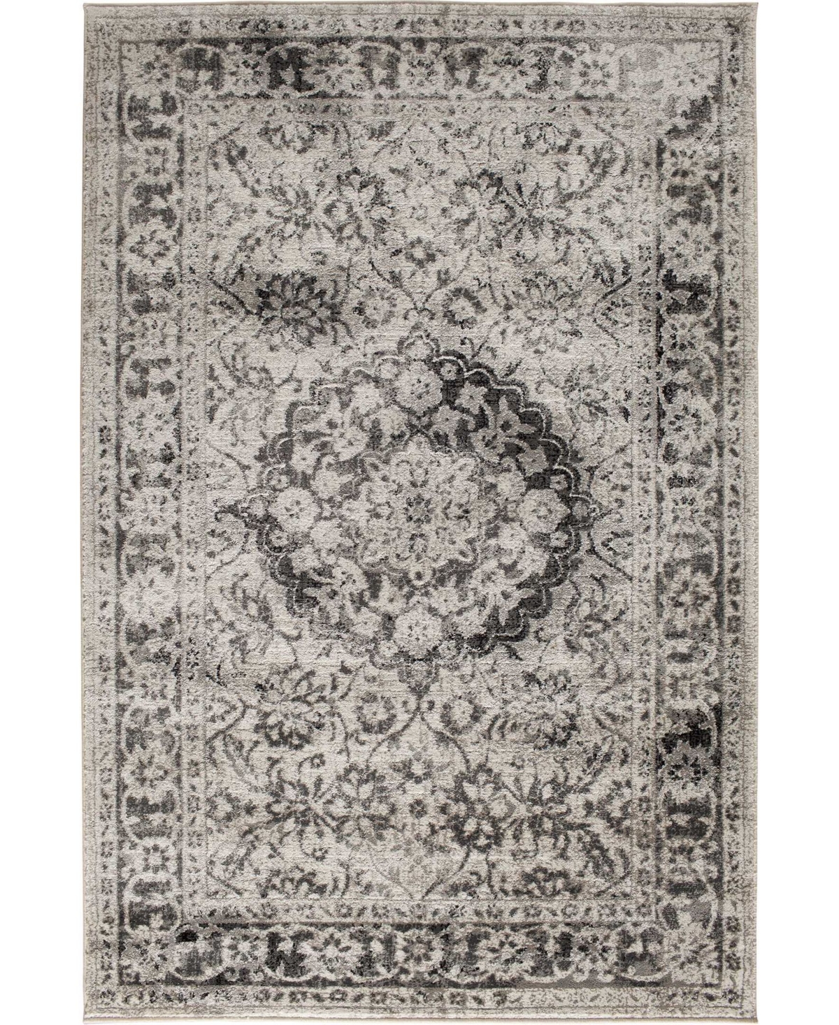 Portland Textiles Corfu Maja Bone 6'6in x 9'6in Area Rug - Bone