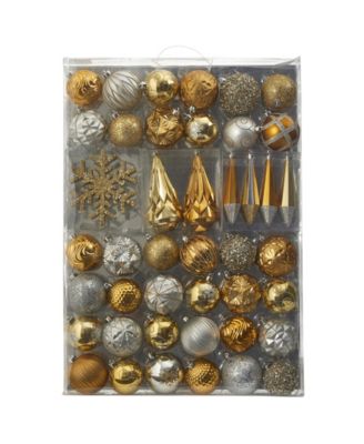 Holiday Shatterproof, 52 Count Christmas Tree Ornament Box Set