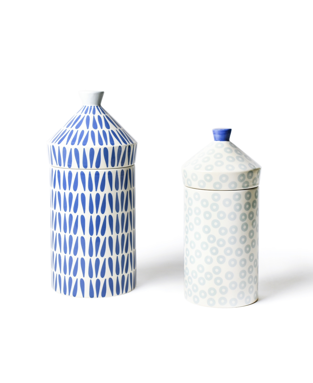 Iris Canisters, Set of 2 - Blue