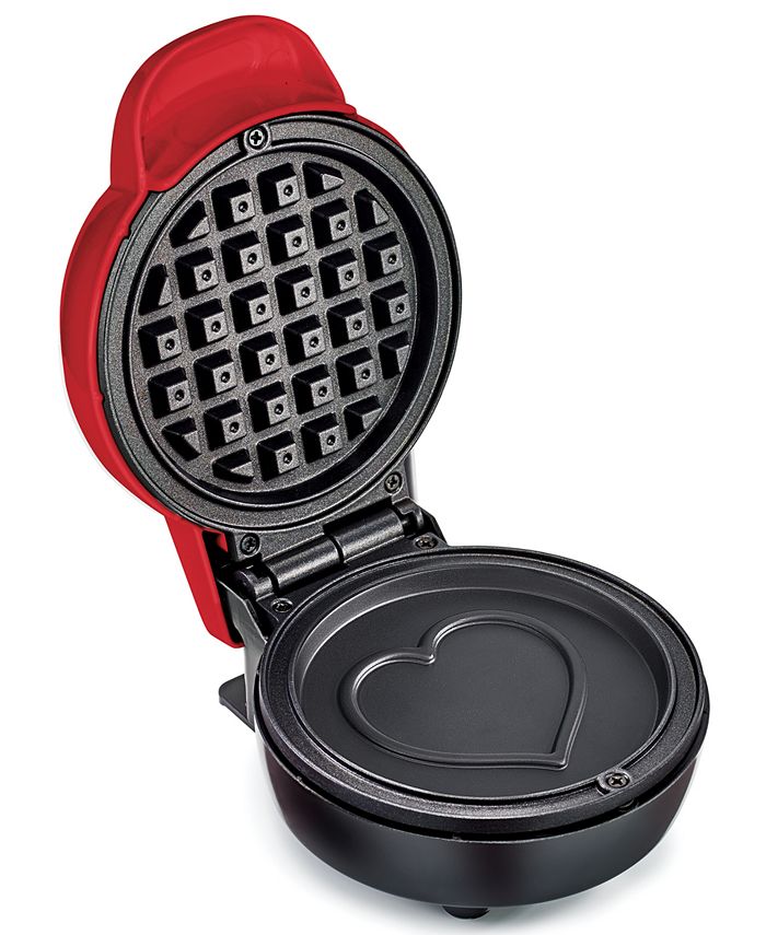 Bella Mini Waffle Maker, Heart Red Macy's